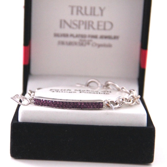 New! Faith Blessed Swarovski Crystal Bracelet - Picture 7 of 10